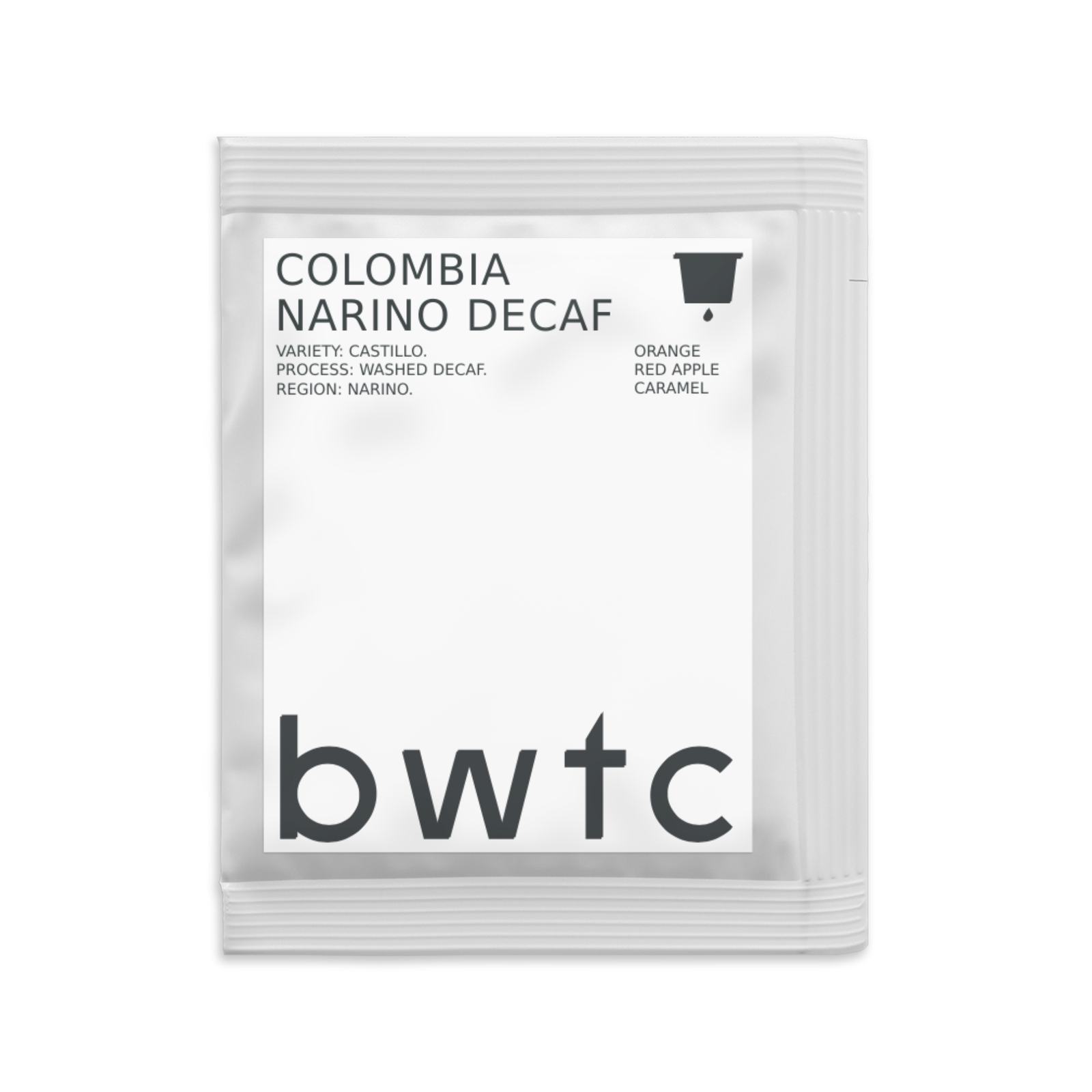 Дріп-кава Colombia без кофеїну у фільтр-пакетику для заварювання