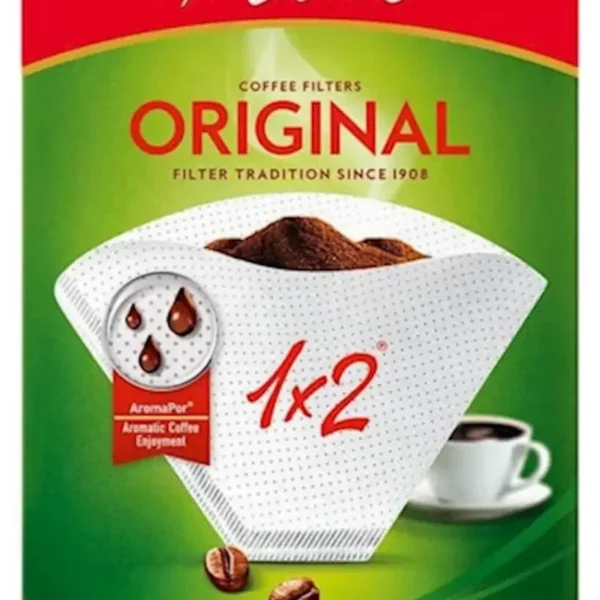 Фільтри паперові Melitta Original 1X2 білі 40 шт.